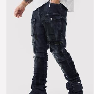 men’s Embellish cargo jeans